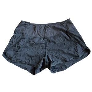 Women’s Gradual Mesh Lined Running Shorts Dark Gray Size Large